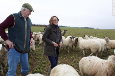 Caroline meeting farmers